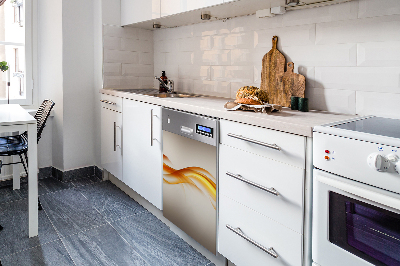 Aimant décoratif pour lave-vaisselle Flamme