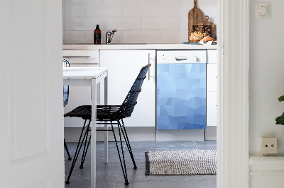 Deco magnetique pour lave vaisselle Abstraction bleue