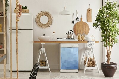 Deco magnetique pour lave vaisselle Abstraction bleue