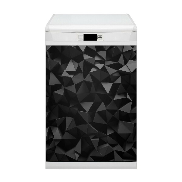 Aimant de couvercle de lave-vaisselle Abstraction noire