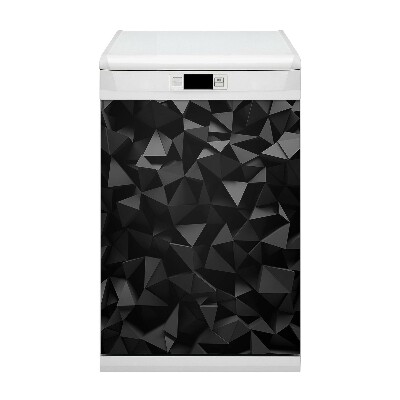 Aimant de couvercle de lave-vaisselle Abstraction noire