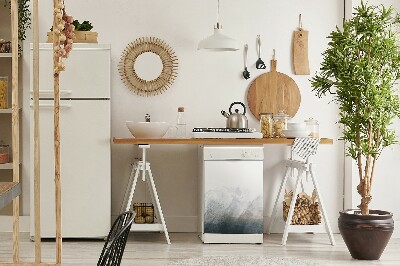 Deco magnetique pour lave vaisselle Paysage Fuji