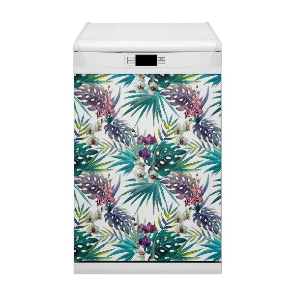 Magnet pour lave vaisselle Feuilles tropicales