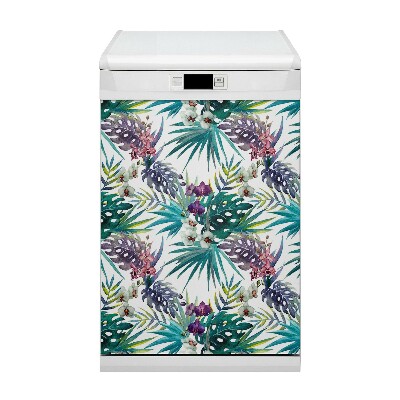 Magnet pour lave vaisselle Feuilles tropicales