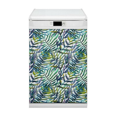 Magnet pour lave vaisselle Feuilles exotiques