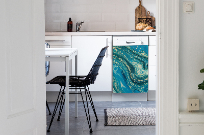 Magnet pour lave vaisselle Abstraction bleue