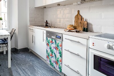 Deco magnetique pour lave vaisselle Flore tropicale