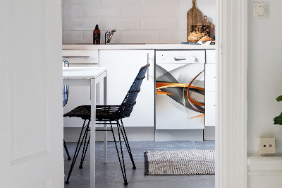 Deco magnetique pour lave vaisselle Abstraction du ruban
