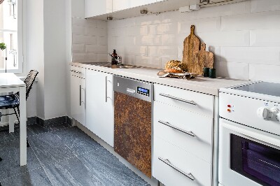 Aimant de couvercle de lave-vaisselle Texture brune