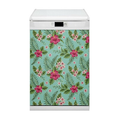 Aimant décoratif pour lave-vaisselle Fleurs