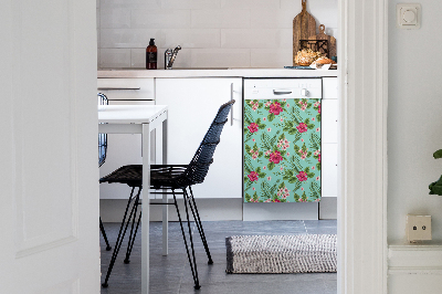 Aimant décoratif pour lave-vaisselle Fleurs