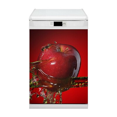 Deco magnetique pour lave vaisselle Pomme rouge