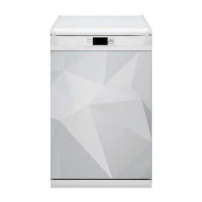 Deco magnetique pour lave vaisselle Abstraction blanche