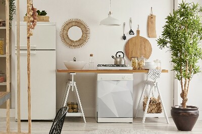 Deco magnetique pour lave vaisselle Abstraction blanche