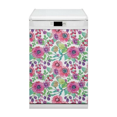 Aimant décoratif pour lave-vaisselle Fleurs et baies