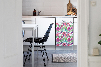 Aimant décoratif pour lave-vaisselle Fleurs et baies