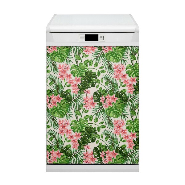 Magnet pour lave vaisselle Fleurs d'Hawaï