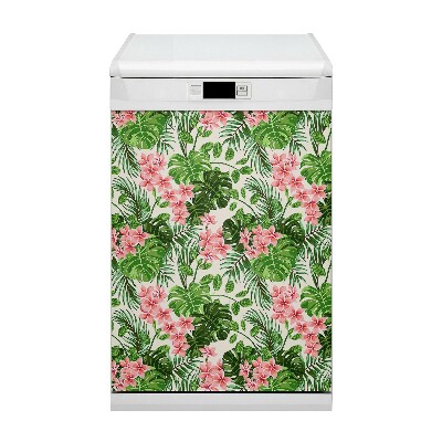 Magnet pour lave vaisselle Fleurs d'Hawaï