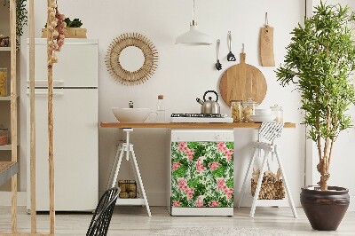 Magnet pour lave vaisselle Fleurs d'Hawaï