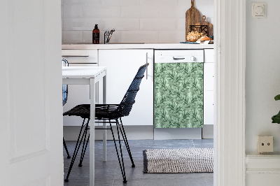 Aimant décoratif pour lave-vaisselle Feuilles lisses