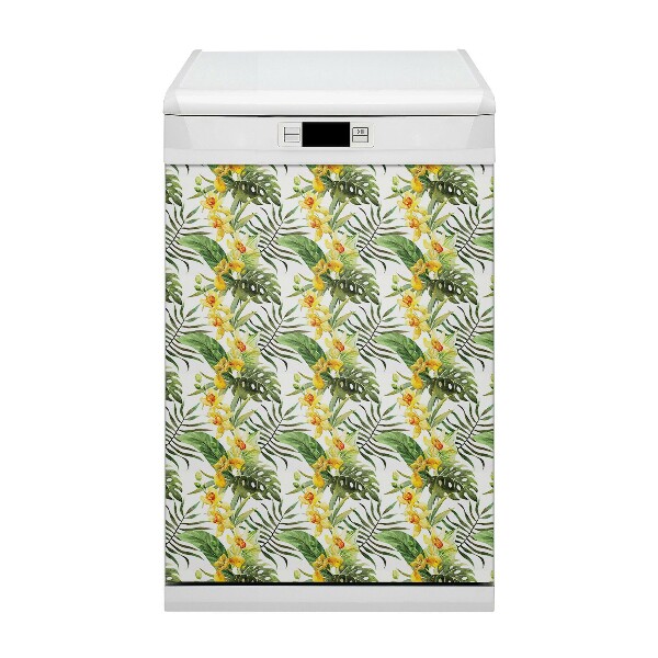 Magnet pour lave vaisselle Feuille exotique