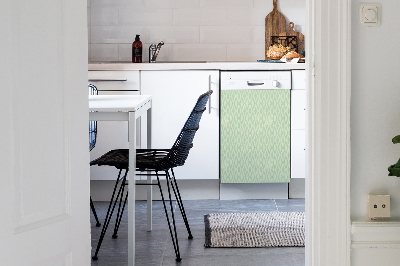 Deco magnetique pour lave vaisselle Rombes vertes