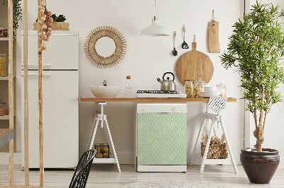 Deco magnetique pour lave vaisselle Rombes vertes