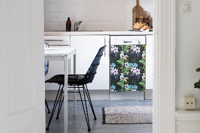 Aimant décoratif pour lave-vaisselle Caméléon bleu