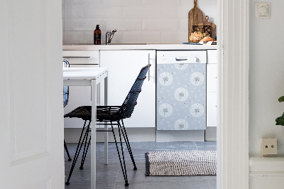 Deco magnetique pour lave vaisselle pissenlits