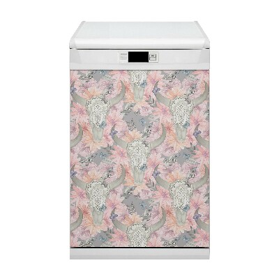 Deco magnetique pour lave vaisselle Crânes de taureau