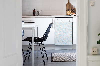 Deco magnetique pour lave vaisselle Points pastel