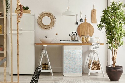 Deco magnetique pour lave vaisselle Points pastel