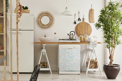 Deco magnetique pour lave vaisselle Points pastel
