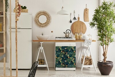 Magnet pour lave vaisselle Fleurs et feuilles