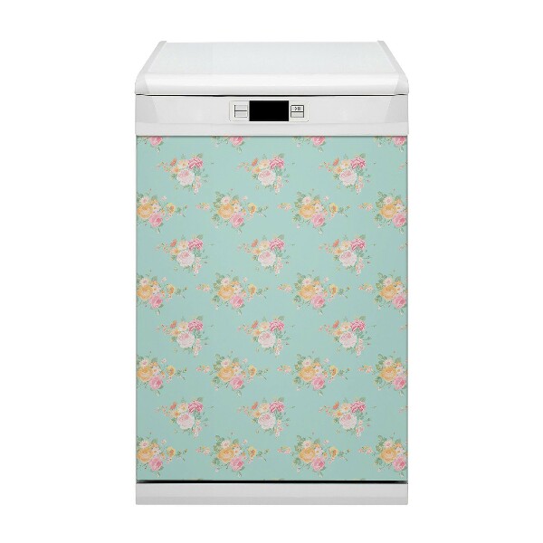 Aimant décoratif pour lave-vaisselle Bouquets pastel
