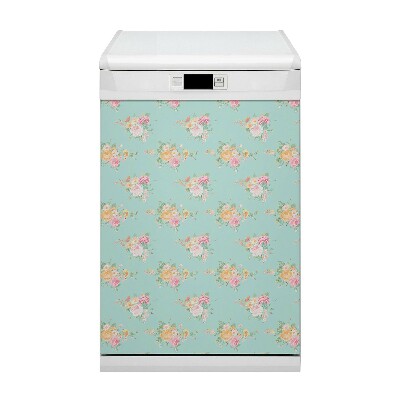 Aimant décoratif pour lave-vaisselle Bouquets pastel