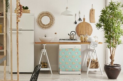 Aimant décoratif pour lave-vaisselle Bouquets pastel