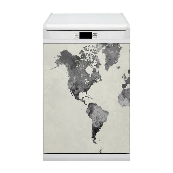 Deco magnetique pour lave vaisselle Carte du vieux monde