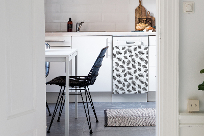 Aimant décoratif pour lave-vaisselle Plumes dessinées