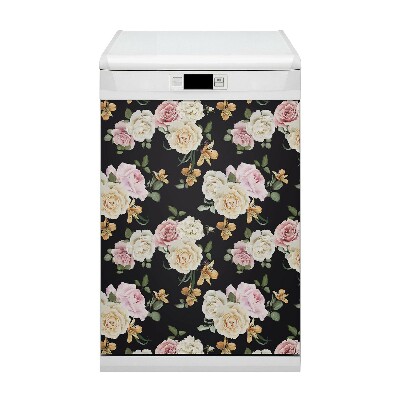 Magnet pour lave vaisselle Roses vintage