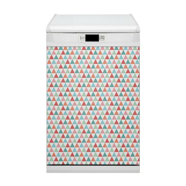 Deco magnetique pour lave vaisselle Triangles colorés