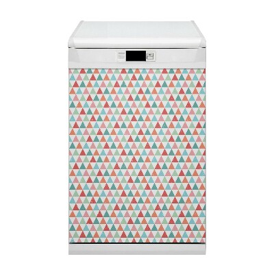 Deco magnetique pour lave vaisselle Triangles colorés