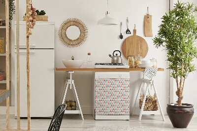 Deco magnetique pour lave vaisselle Triangles colorés