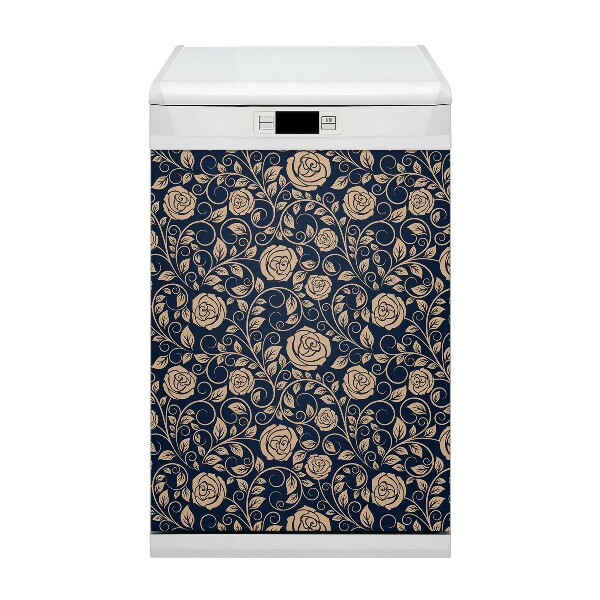 Aimant décoratif pour lave-vaisselle Roses vintage