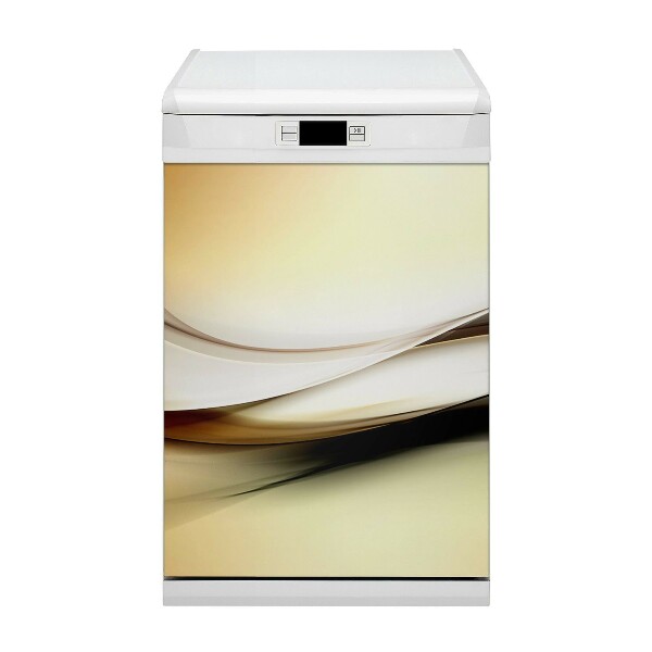 Deco magnetique pour lave vaisselle Abstraction beige