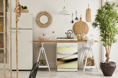 Deco magnetique pour lave vaisselle Abstraction beige