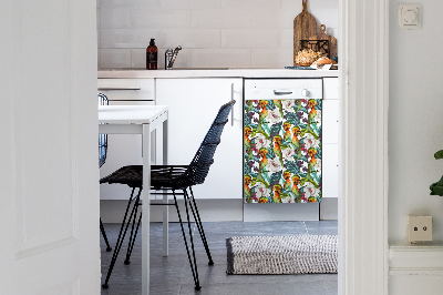 Deco magnetique pour lave vaisselle Oiseaux exotiques
