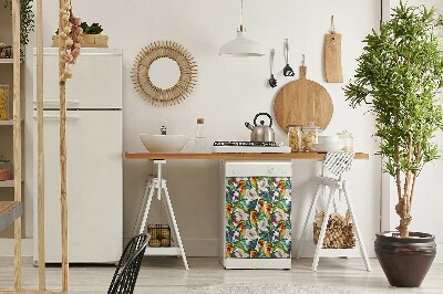Deco magnetique pour lave vaisselle Oiseaux exotiques