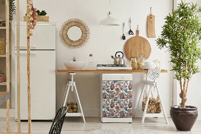 Magnet pour lave vaisselle Fleurs