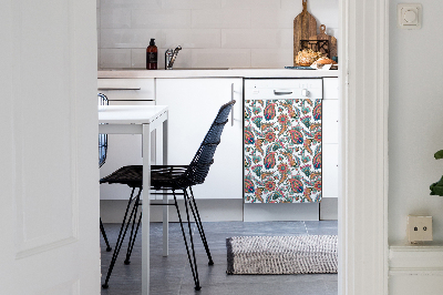 Magnet pour lave vaisselle Fleurs